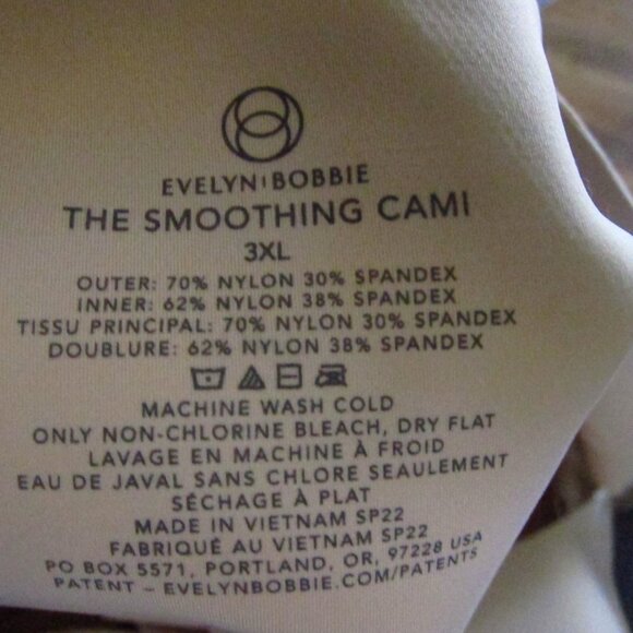 Evelyn Bobbie Beige The Smoothing Padded Cami Size 3XL - Picture 6 of 6